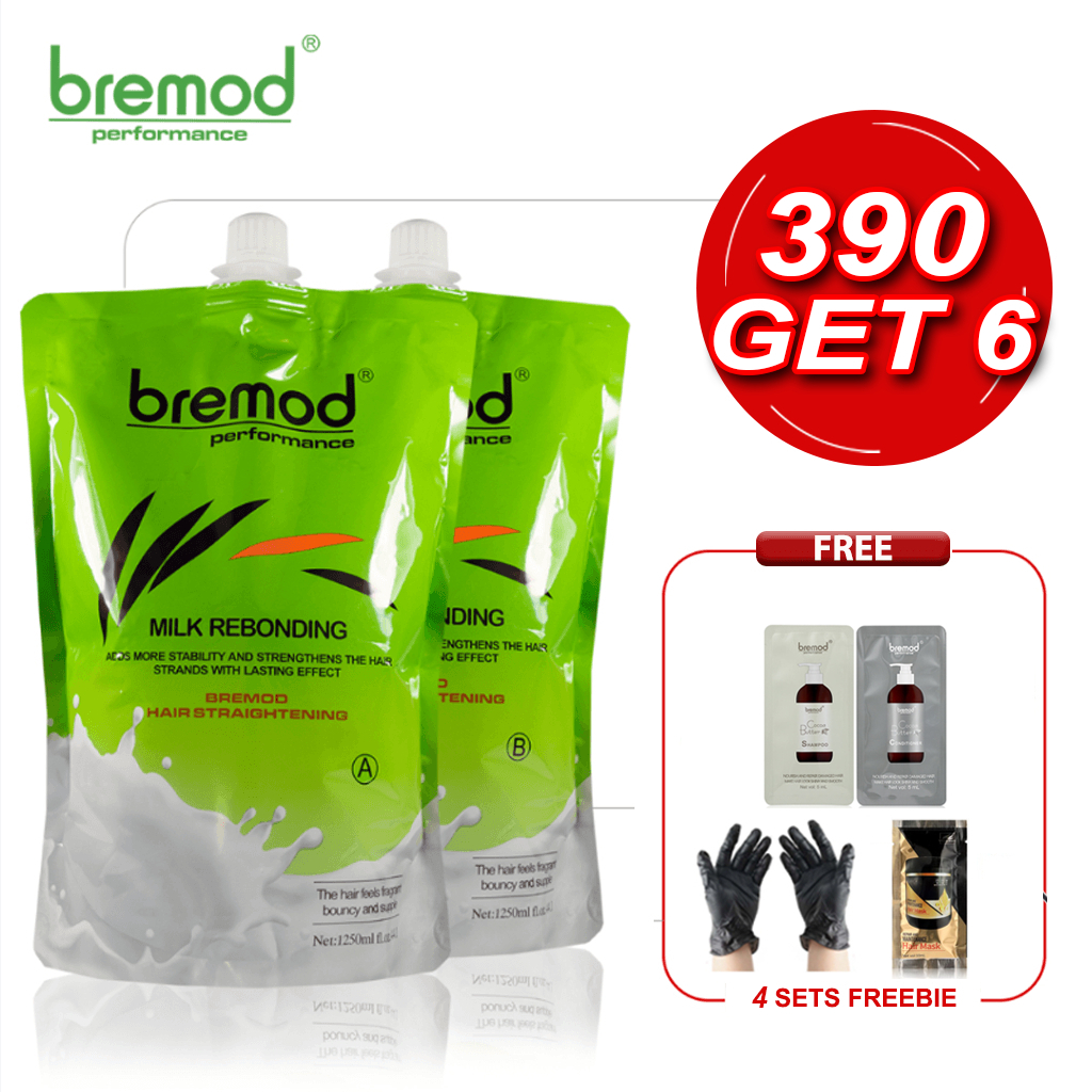 BREMOD - Milk Rebonding Hair Straightening ( Green set A & B