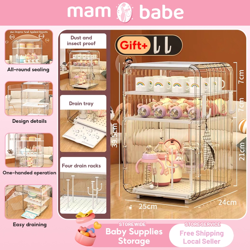 Luxurious Baby Cutlery Storage Cabinet Dust-proof Insect-proof Baby ...