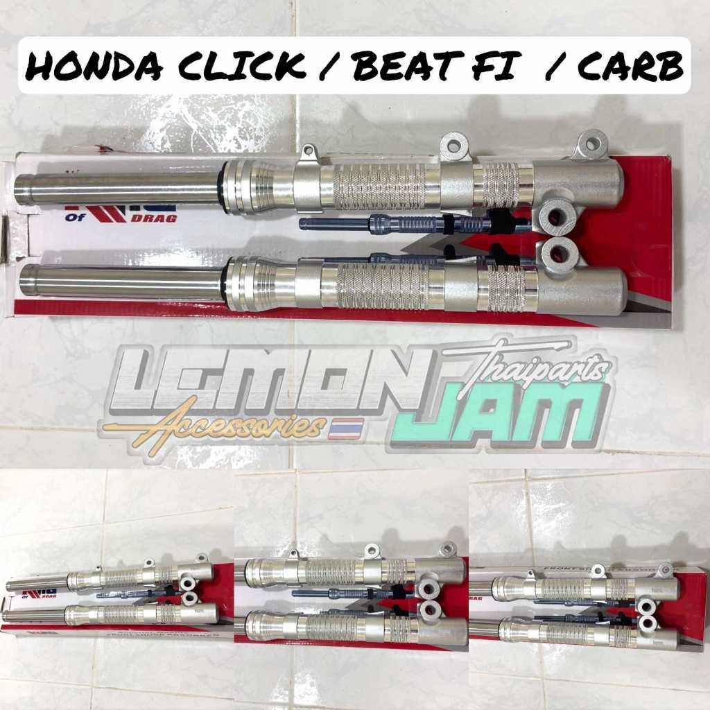 KING OF DRAG FRONT SHOCK ASSEMBLY - CLICK 125 / CLICK 150 / BEAT FI ...