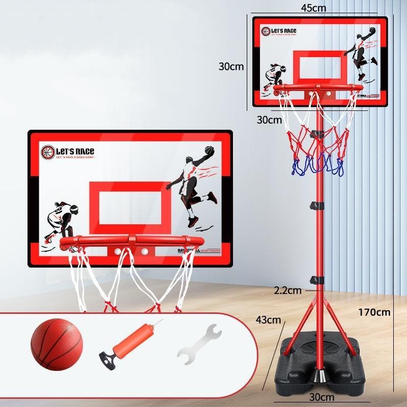 5.6/6.9ft Adjustable Basketball Ring for Kids Basketball Hoop System ...