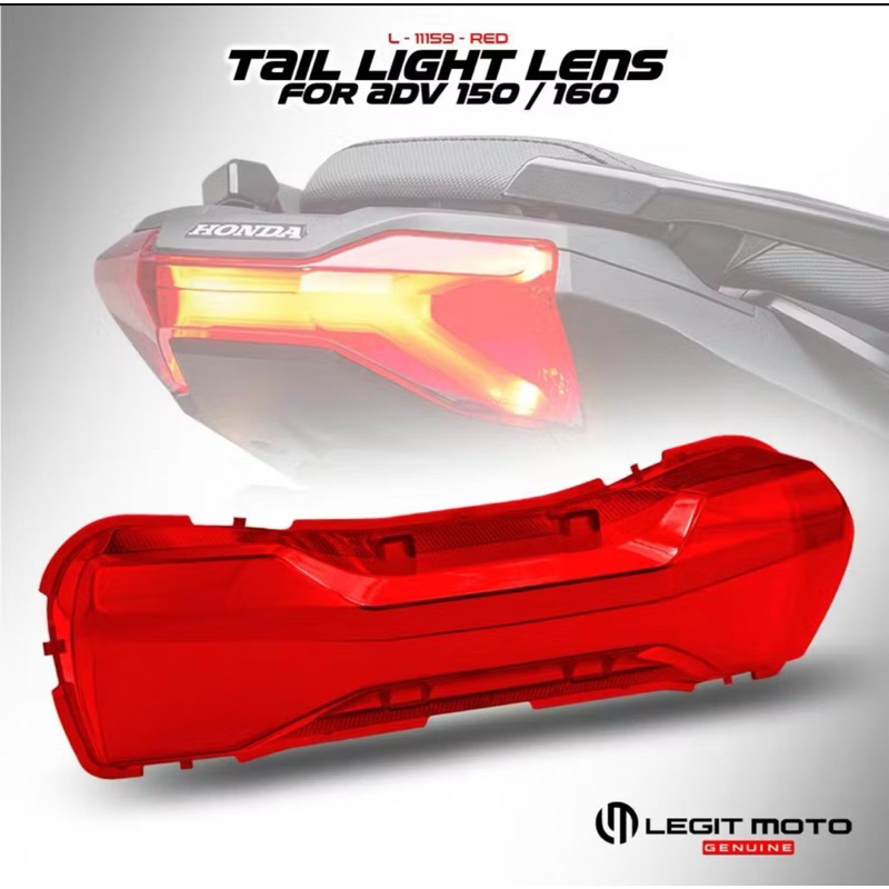 LEGITMOTO ADV 150/ADV 160 TAIL LIGHT LENS COVER REAR BREAK LIGHT LENS ...