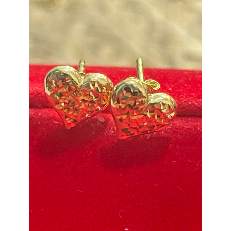 Diacut Heart Open Back de Pakaw Earrings 10 mm(Sold Per Piece not Per ...