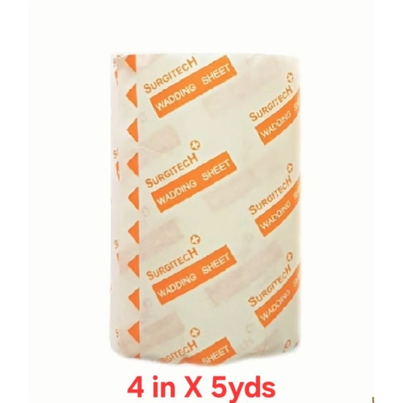 Wadding Sheet Surgitech 4inx5yds / 6inX5yds | Shopee Philippines