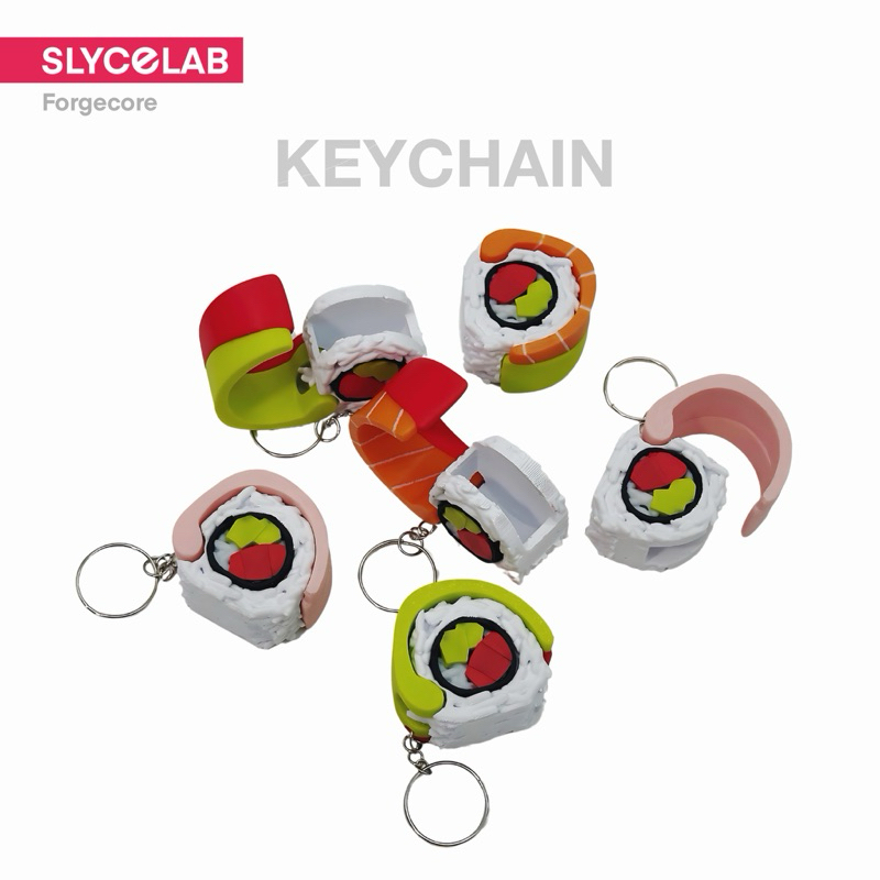 SLYCELAB Sushi Supplements Keychain 3D Printed 1 Random Multifunctional ...