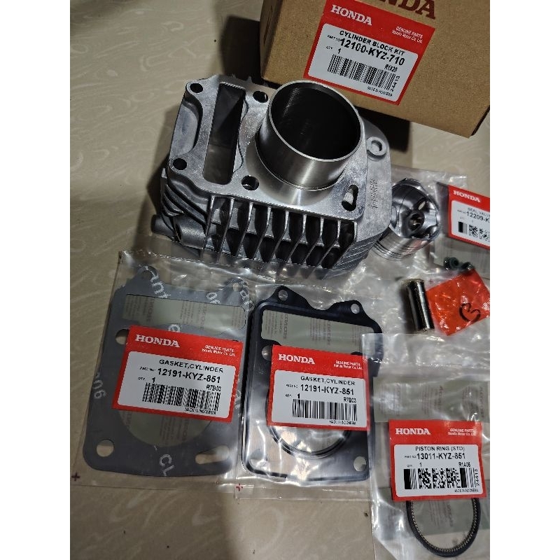 Honda genuine XRM125 Fi CYLINDER BLOCK KIT SET (std) with FREE 2pc ...