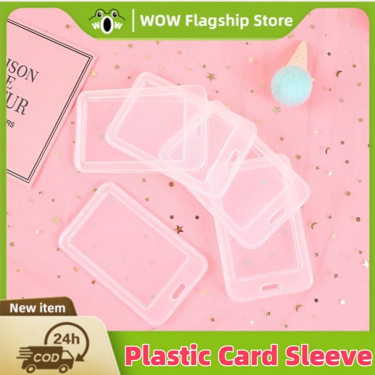 PVC ID Card Cover Plastic Card Sleeve Case To Protect Credit Cards Bank ...