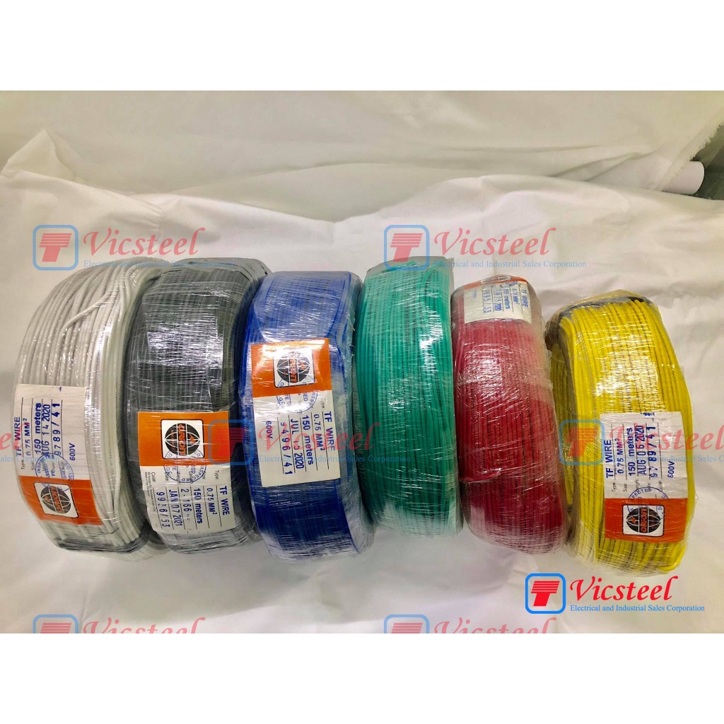 TF Wire Stranded Single Color Orion 18/7 16/7 Black White Blue Yellow ...