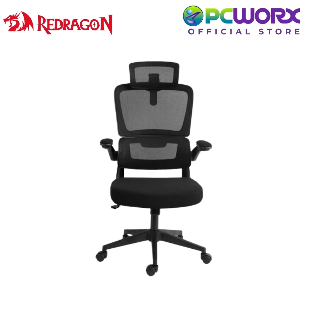 Redragon C214-B Hela Ergonomic Office Chair Black | Shopee Philippines