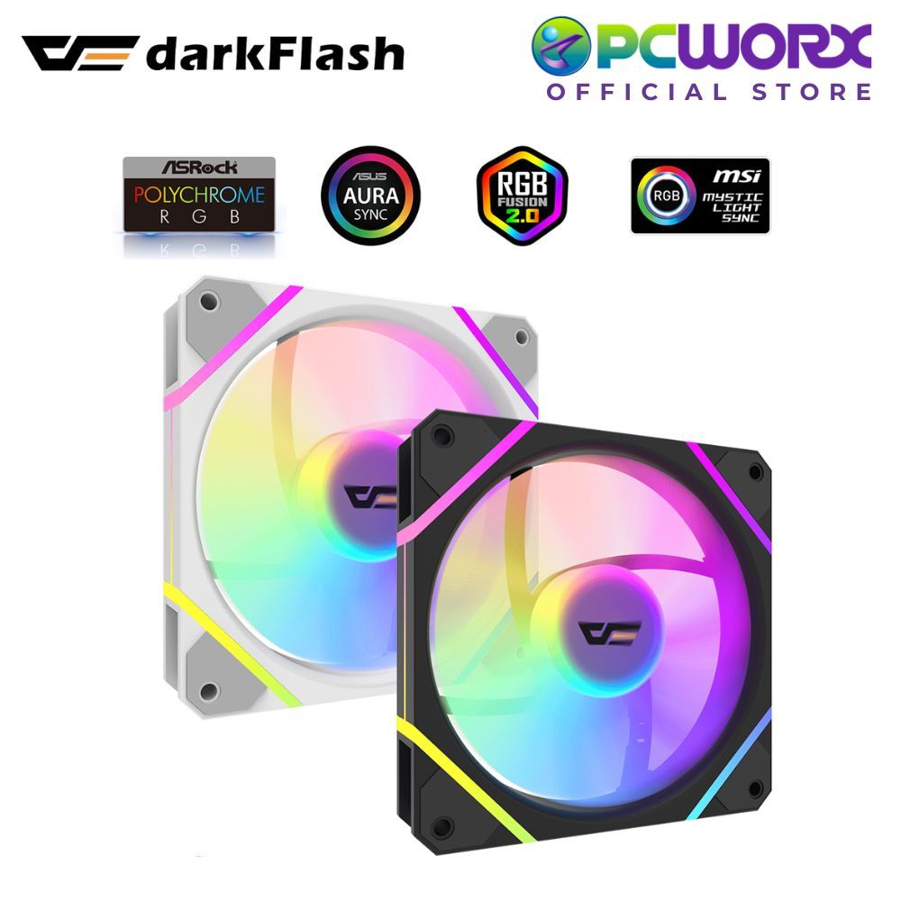 Darkflash DM12R F A-RGB REVERSE BLADE Cooling Fan 6-pin 5V 120mm x ...