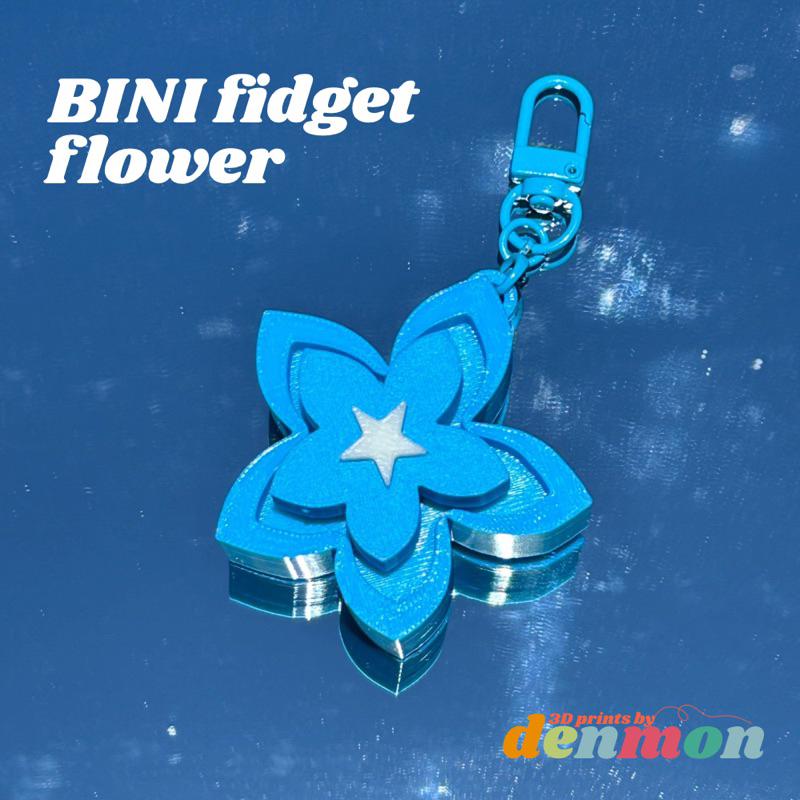 BINI Flower Fidget Keycaps Keychain / ASMR Keyboard Fidget Keychain ...