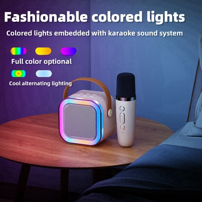 Wireless Karaoke Speaker With Karaoke Bluetooth Microphone K12 Home KTV ...