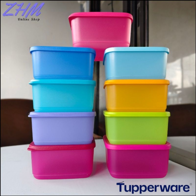 Tupperware Square Rounds Collection (650ml/1Liter/1.8L/2.2L) | Shopee ...