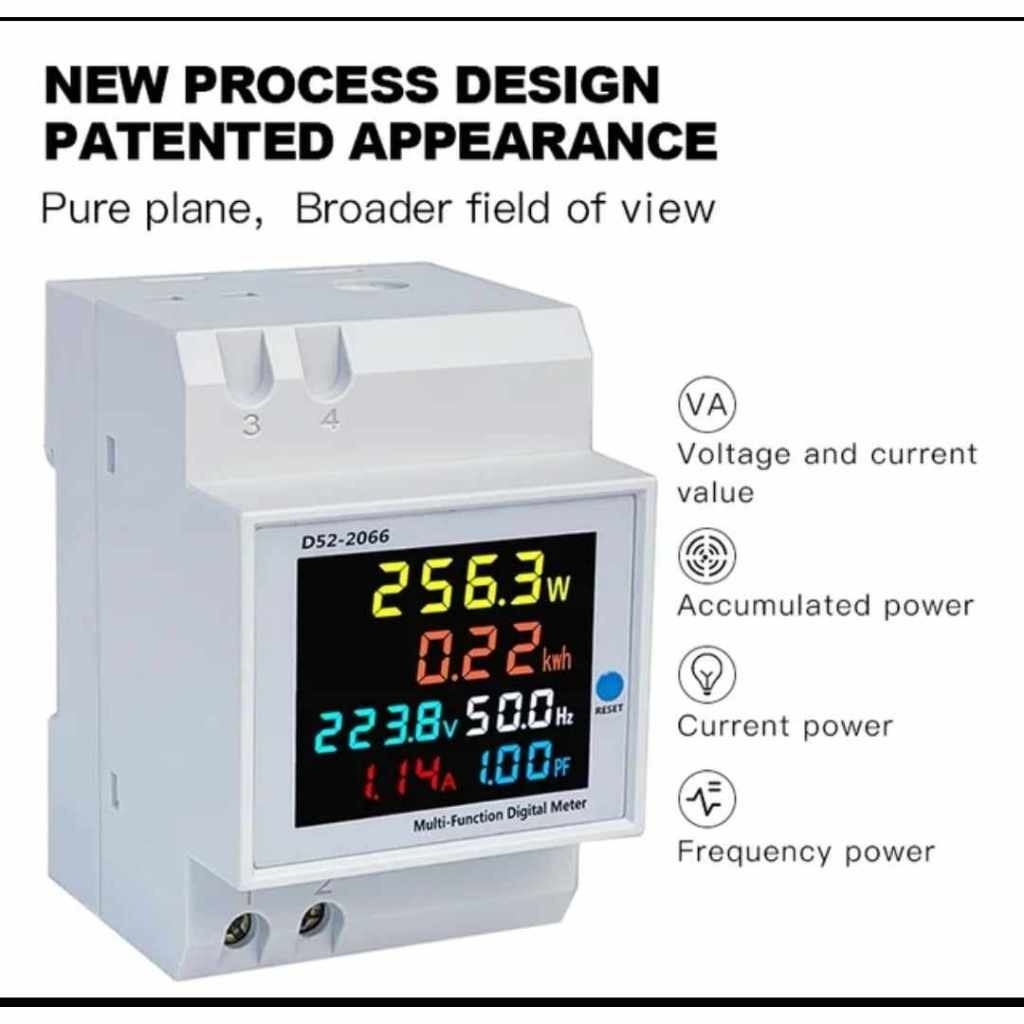 Compteur Electrique Intelligent Monophase BST – Rail DIN 220V – D522066