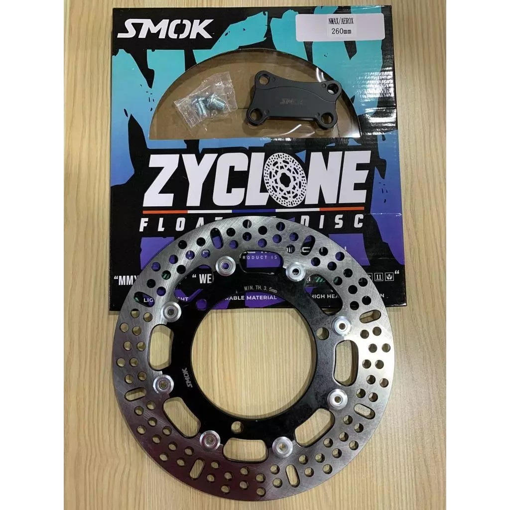 CNC FLOAT DISC 260MM WITH BRACKET FOR CLICK MIO NMAX AEROX ( front only ...