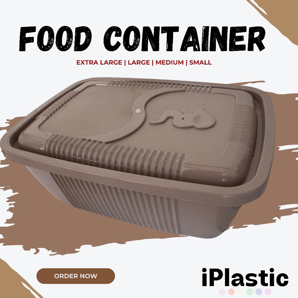 iPlastic. Food container rectangular set with cover #1210 | Shopee ...