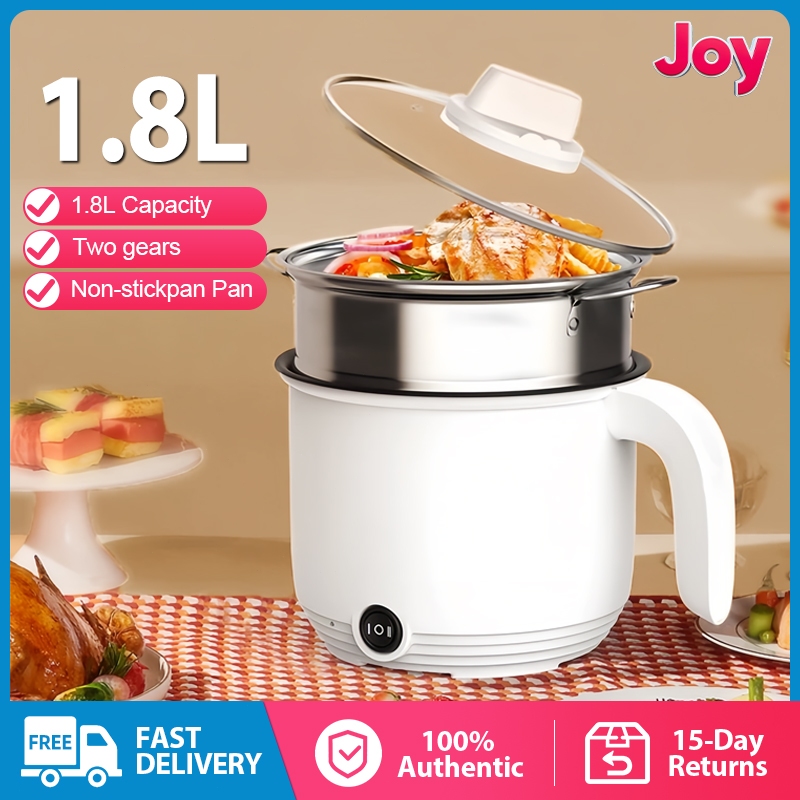 JOY Mini Rice Cooker Multi-function With Steamer 1.8L Non-stick Inner ...