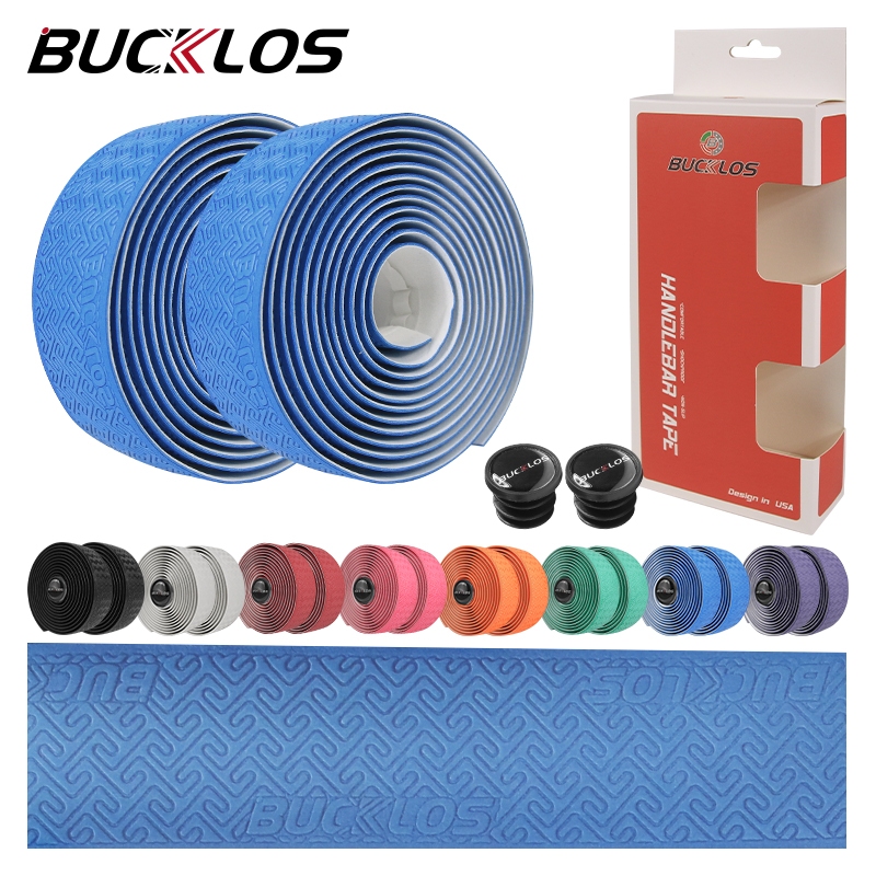 BUCKLOS Bicycle Bar Tape Road Bike Handle Bar Tape PU+EVA Anti ...