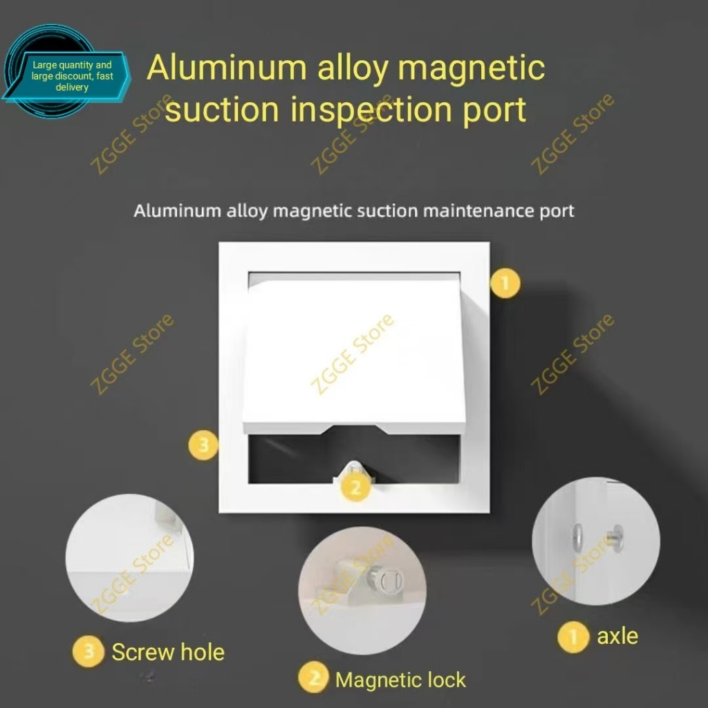 Aluminum alloy inspection port magnetic decorative cover | Shopee ...