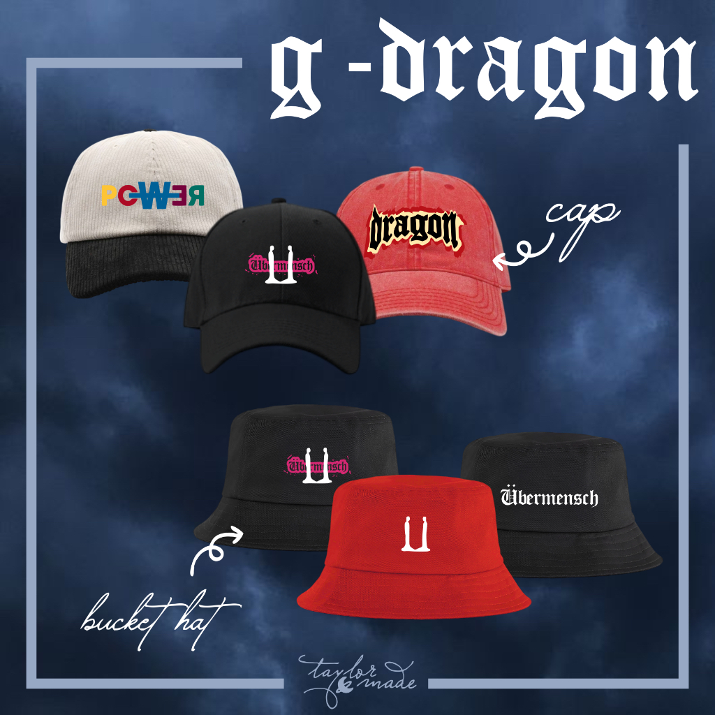 G-DRAGON UBERMENSCH CAP / BUCKET HAT | Übermensch Manila GDRAGON