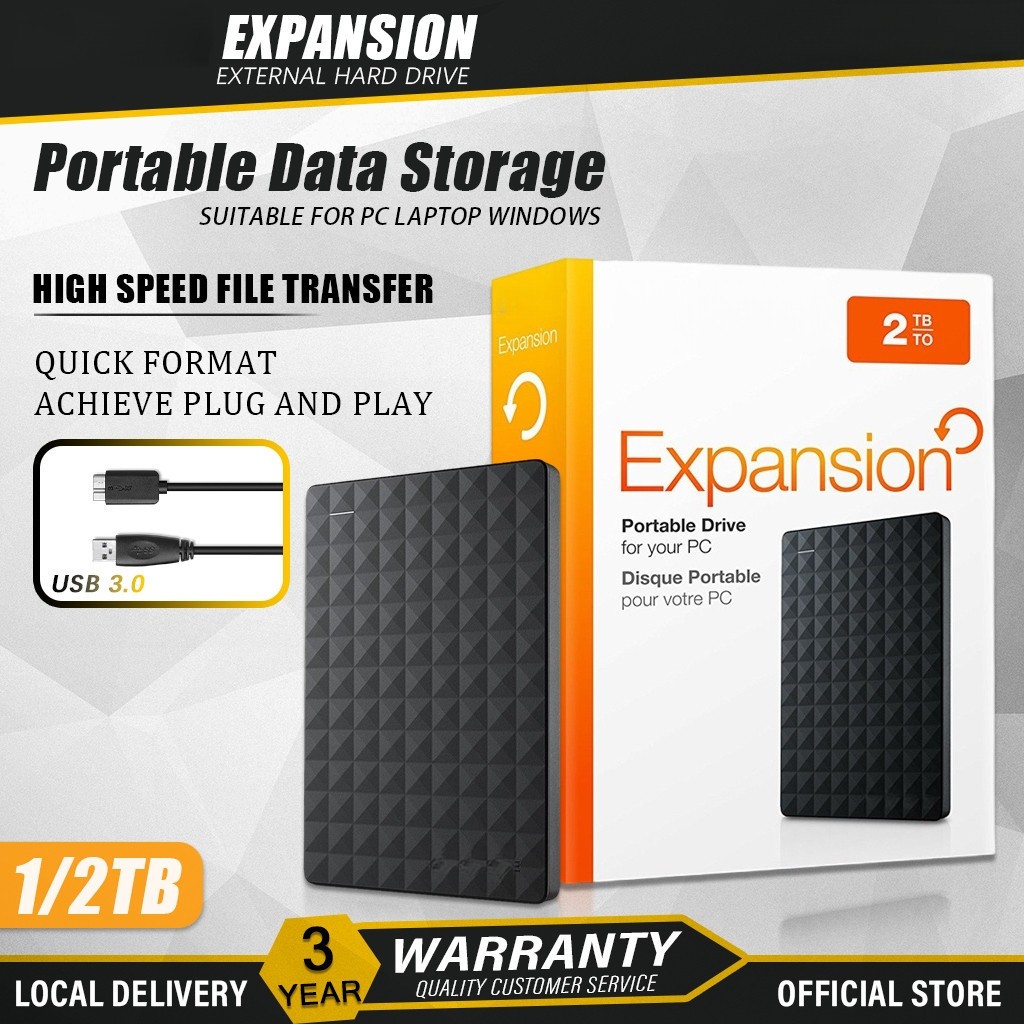 Expansion 1TB/2TB External Hard Drive USB 3.0 HDD Portable 2.5