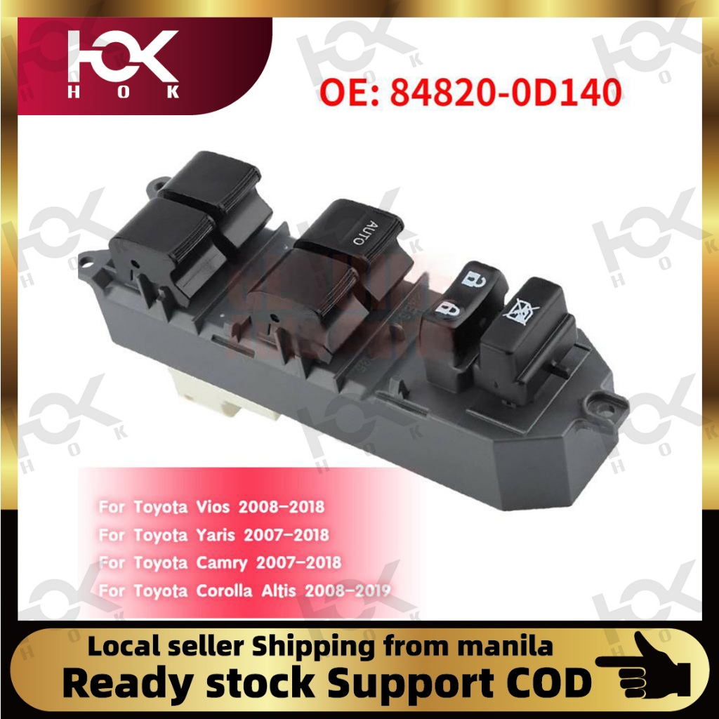 Master Window Switch Control for 03-08 Corolla/Matrix/Camry 84820-33170-N
