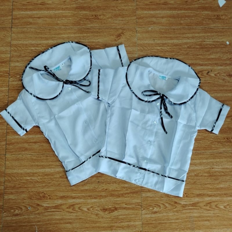 PAG ASA PIPING BLOUSE SCHOOL UNIFORM KIDS TO TEENS KATRINA FABRIC ...