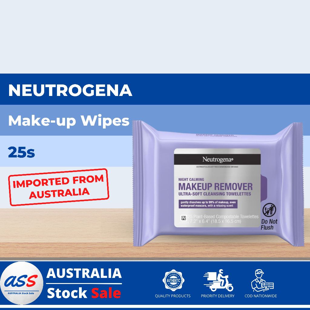 Neutrogena Night Calming Wipes 6 x 25 Pack main image 1