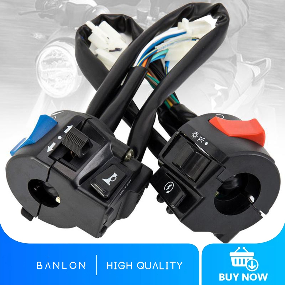Left And Right Switch (universal ) Motorcycle Handlebar Mount On Off ...