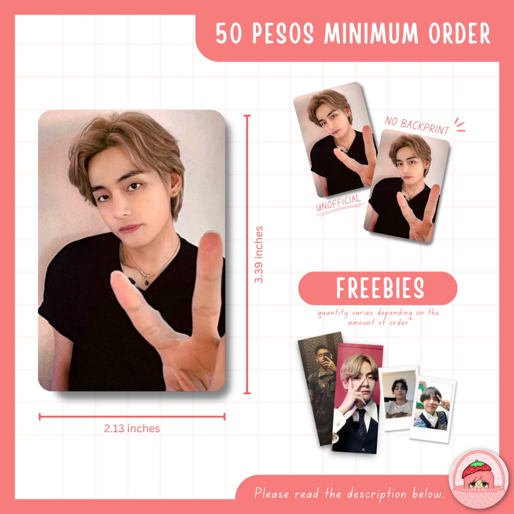 V KIM TAEHYUNG LAYOVER JPFC MEMBER EXCLUSIVE RAFFLE PC PHOTOCARD ...