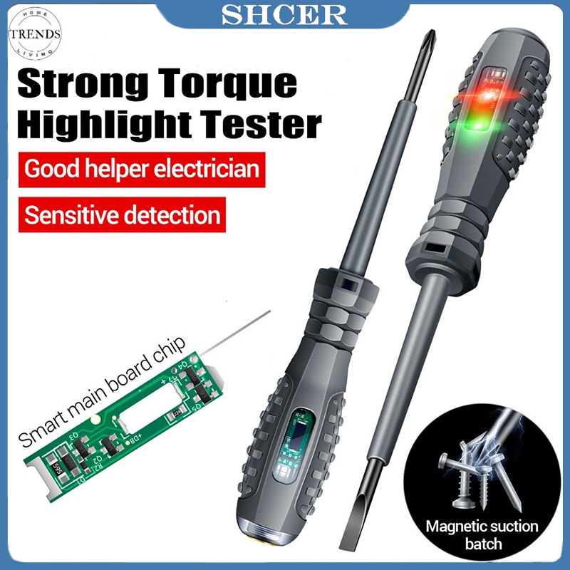 Intelligent Voltage Tester Pen Induction Power Detector Pen Electric ...