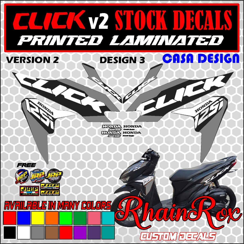 honda click v2 stock decals design 3 printed laminated casa design ...
