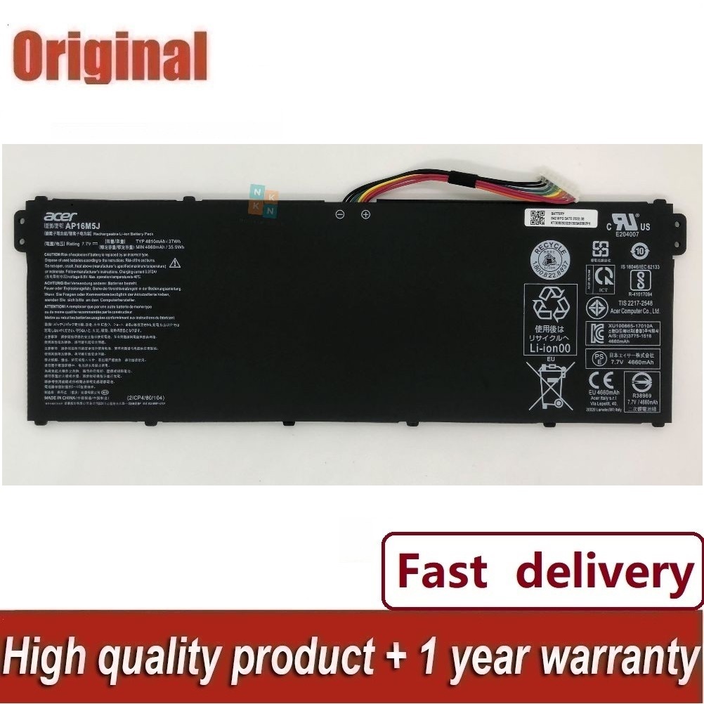 Laptop Acer 1 3 5: A114-31 A114-31-C4HH A314-31 A315-21 A315-31 A315-51 A315-52 A515-51 AP16M5J,KT.00205.004,KT00205004,KT.00205.005,KT00205005 Ap16m5j/y Original Laptop Battery - WIT Computers 3 Acer Aspire