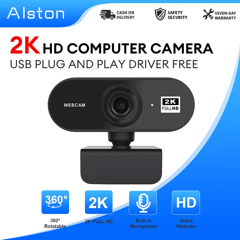 Webcam 2K/1080P/720P FULL HD Video Call For PC Laptop With Microphone ...