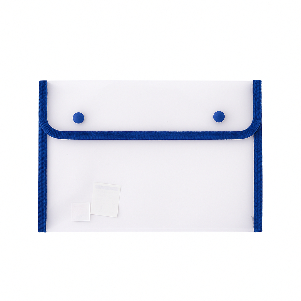 Plastic Envelope with 2 snap button and Piping-A4 Size | Shopee Philippines
