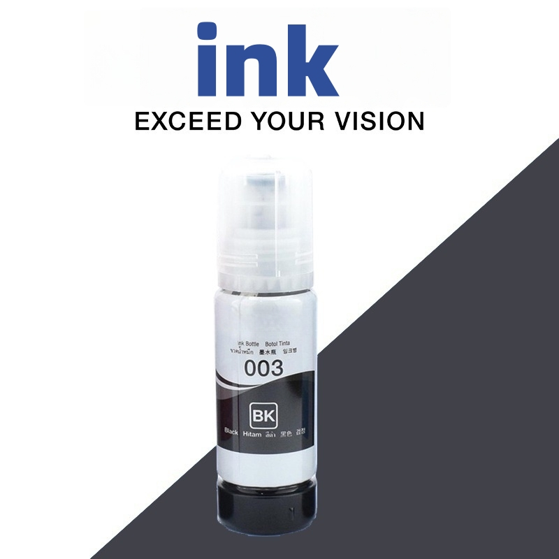 100% Original 「COD」 003 Ink Pigment Ink Printer Ink Black Ink L3210 ...