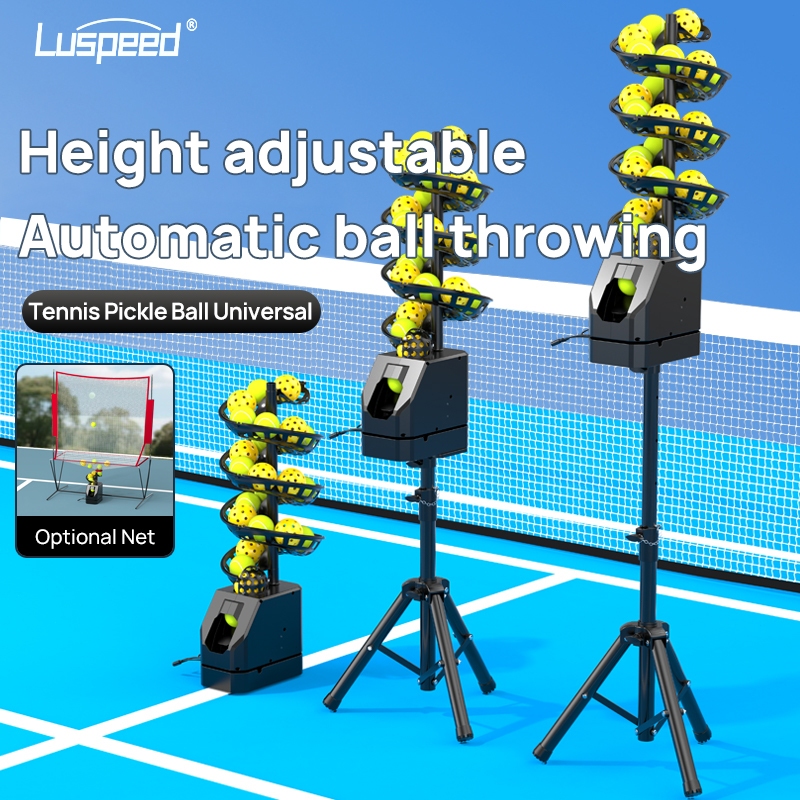 Luspeed Tennis and Pickball Universal Ball Launcher with Lithium ...