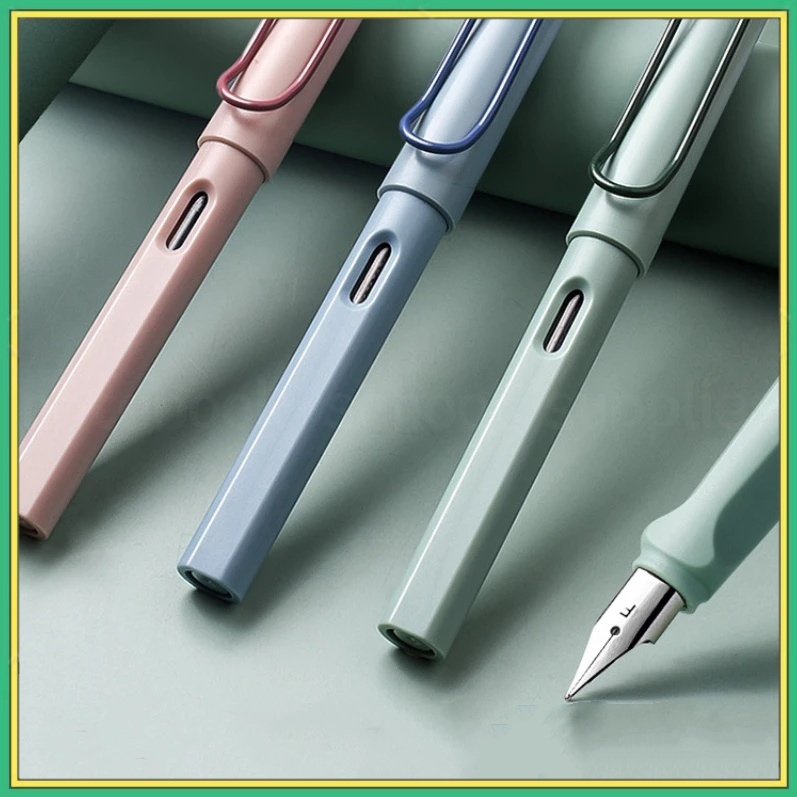 Simple Fountain Pen Replaceable Ink Calligraphy Practice Pen Stationery ...