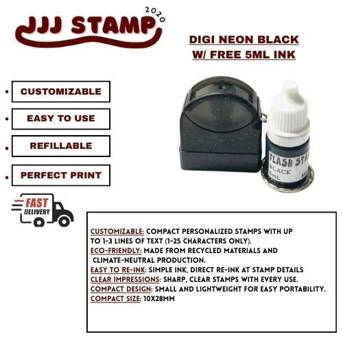 DIGI NEON STAMP (FREE 5ML INK) | Shopee Philippines