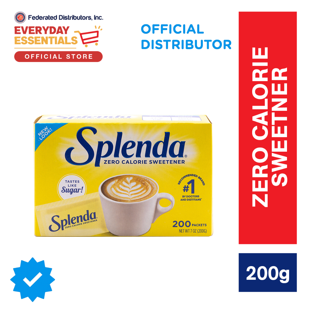 Splenda Original Zero Calorie Sweetener - 200 Packets | Shopee Philippines
