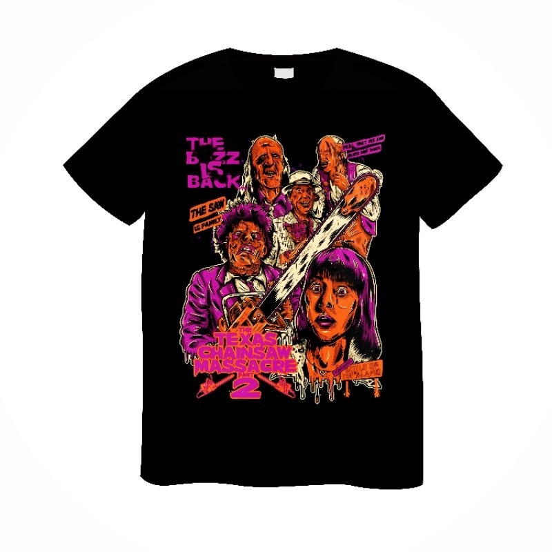 T-shirt Texas Chainsaw Massacre "Sun's Out Gut's Out" - Jaune - Taille Homme - Neuf Avec étiquette