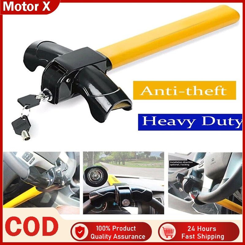 MOTOR Car Steering Wheel T Type Anti-theft Lock Heavy Duty Security SUV ...
