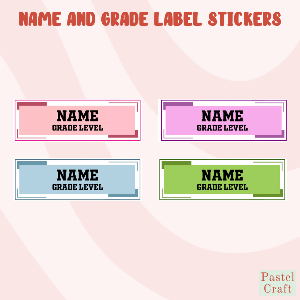 Name and Grade Label Sticker | Shopee Philippines