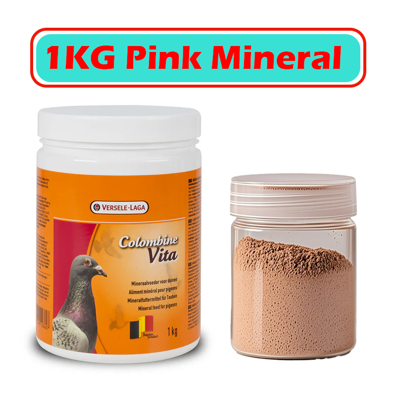 Versele Laga Colombine Vita Pink Minerals For Racing Pigeons Sold 100grams Pink Mineral I.1000438