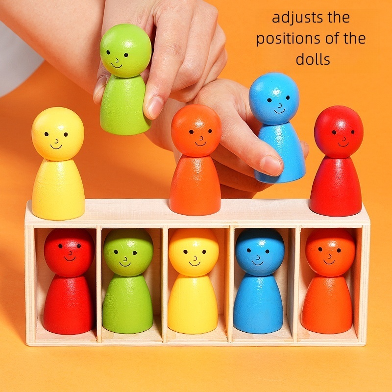Learning Color Toys Montessori Color Classification Game Wooden ...