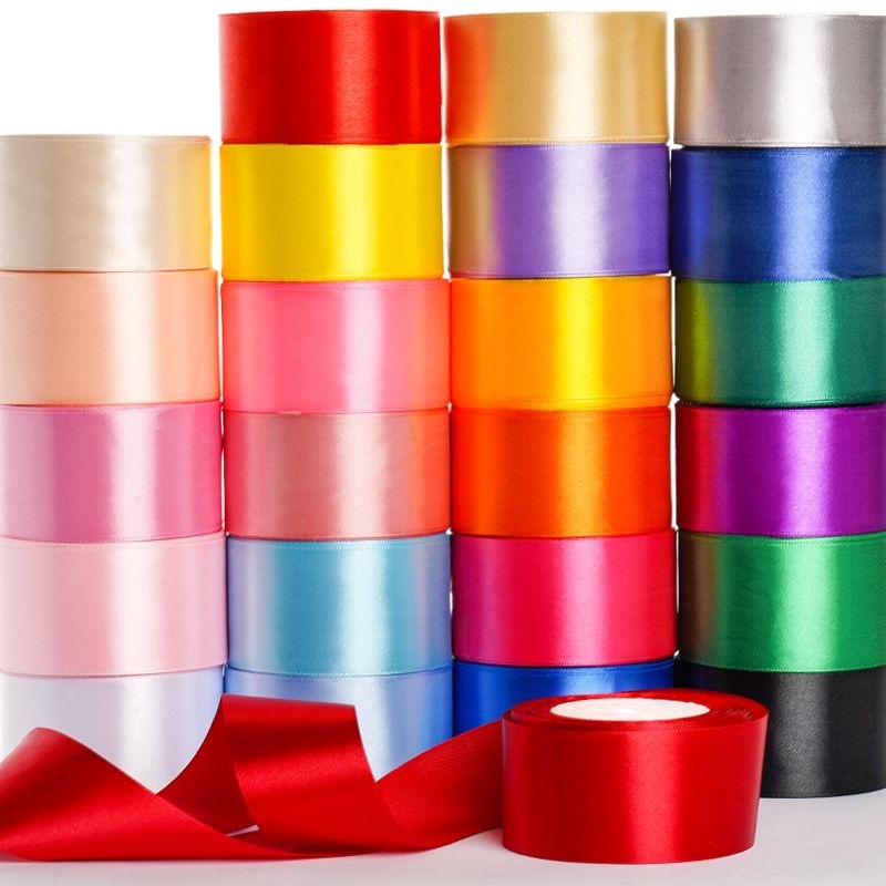 4cm (25 yards/roll) Satin Ribbon Roll Gift Packaging Ribbon Flower ...