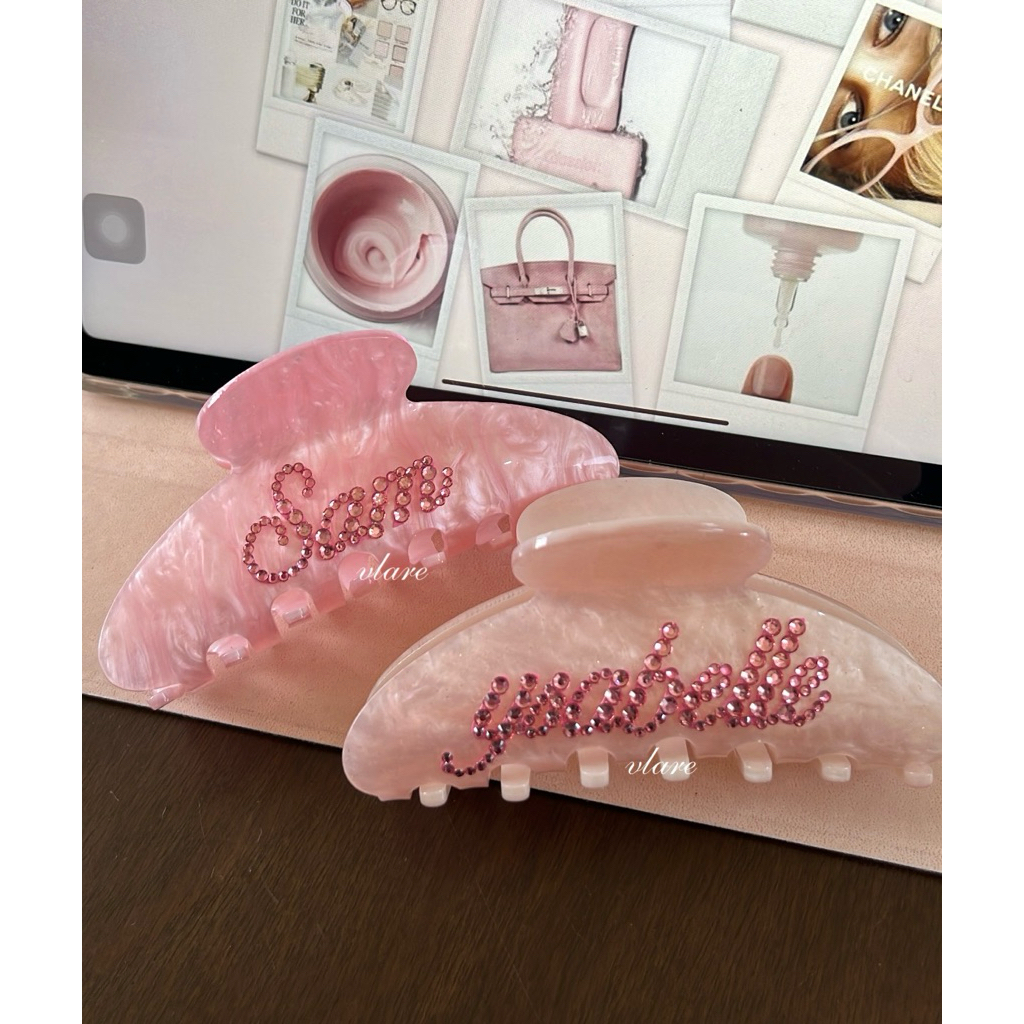 Custom Name Clamp (Marble) | Shopee Philippines