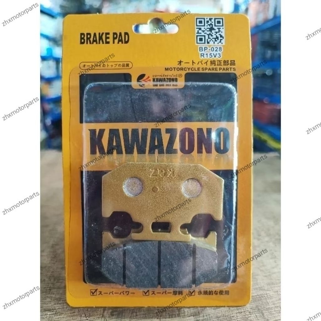 Kawazono Brake Pad/Disc Pad R15 V3 (Rear) Motorcycle | Shopee Philippines