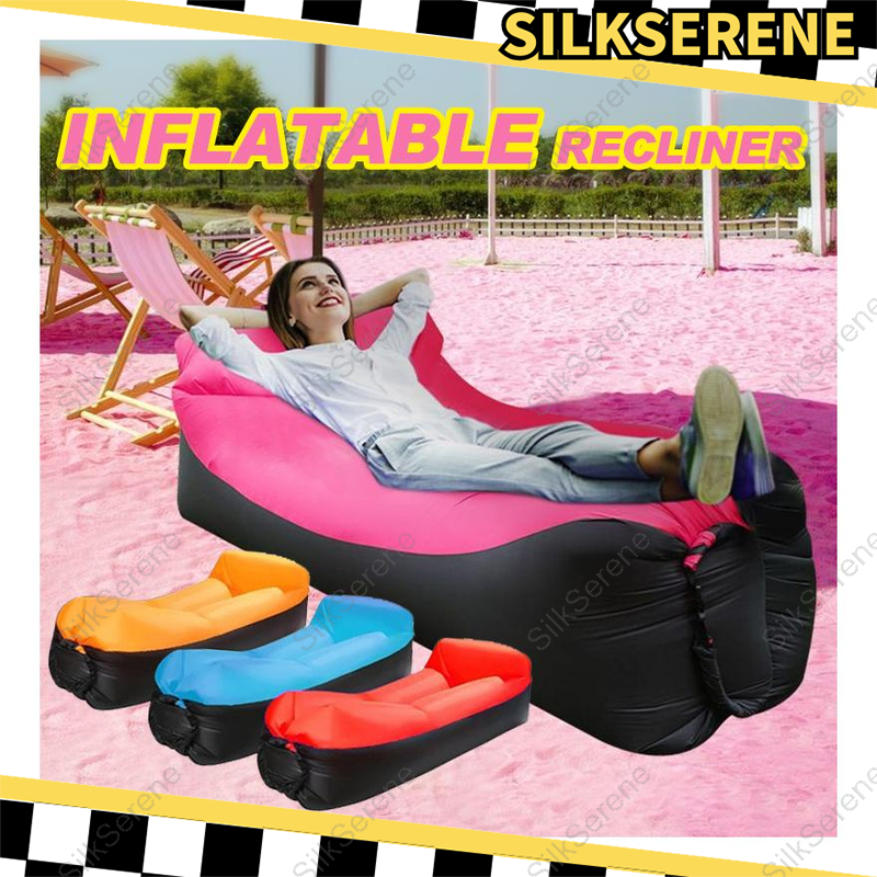 SilkSerene Portable Banana Bed Inflatable Sleeping Bag With Pillow For ...