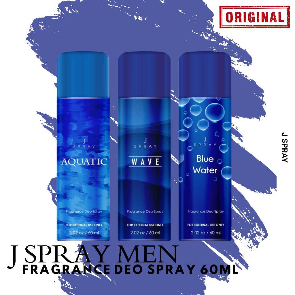 J Spray Perfume Body Spray Aquatic, Wave, Blue water, Admire, Glamour ...