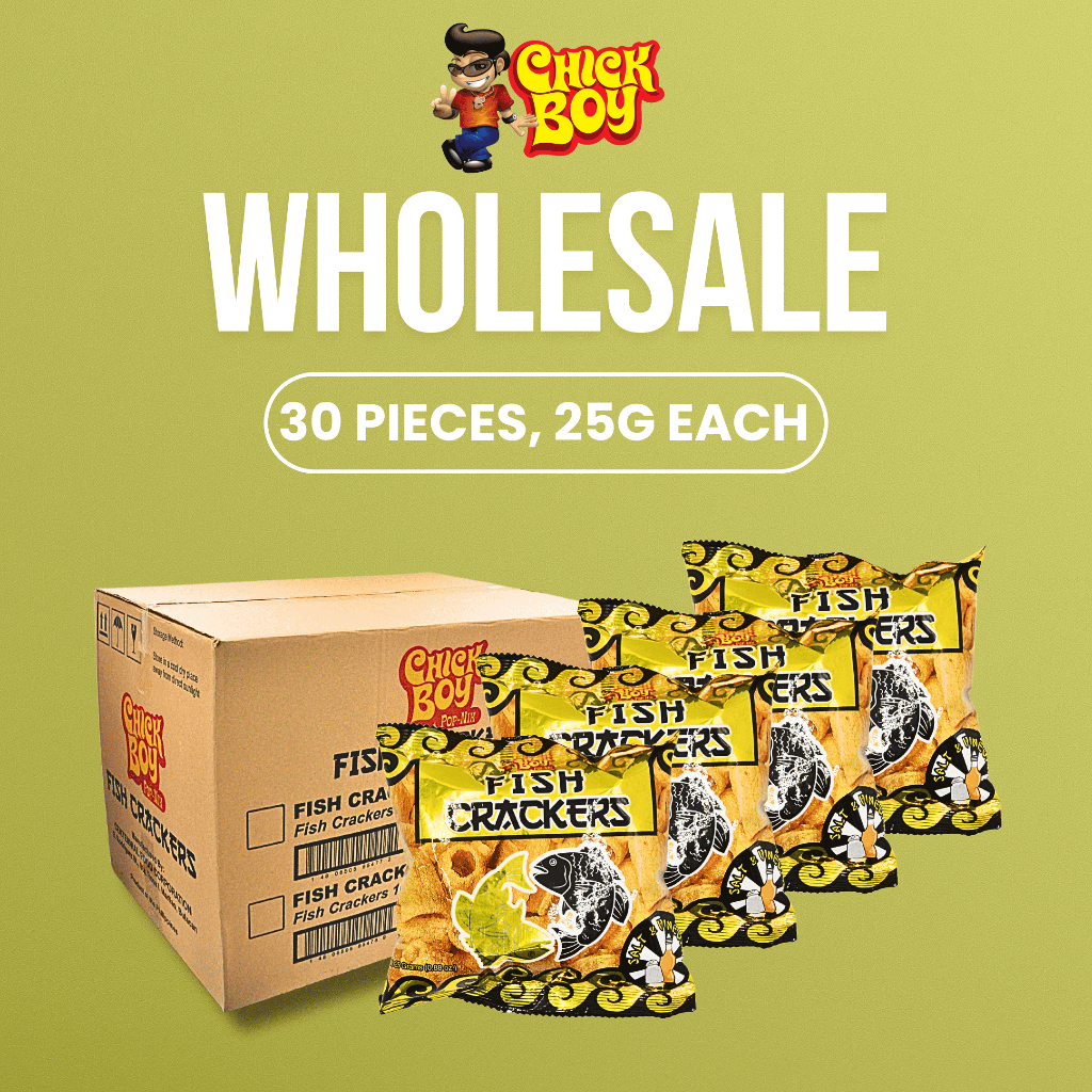WHOLESALE ChickBoy Snacks Fish Cracker - Salt & Vinegar | Shopee ...